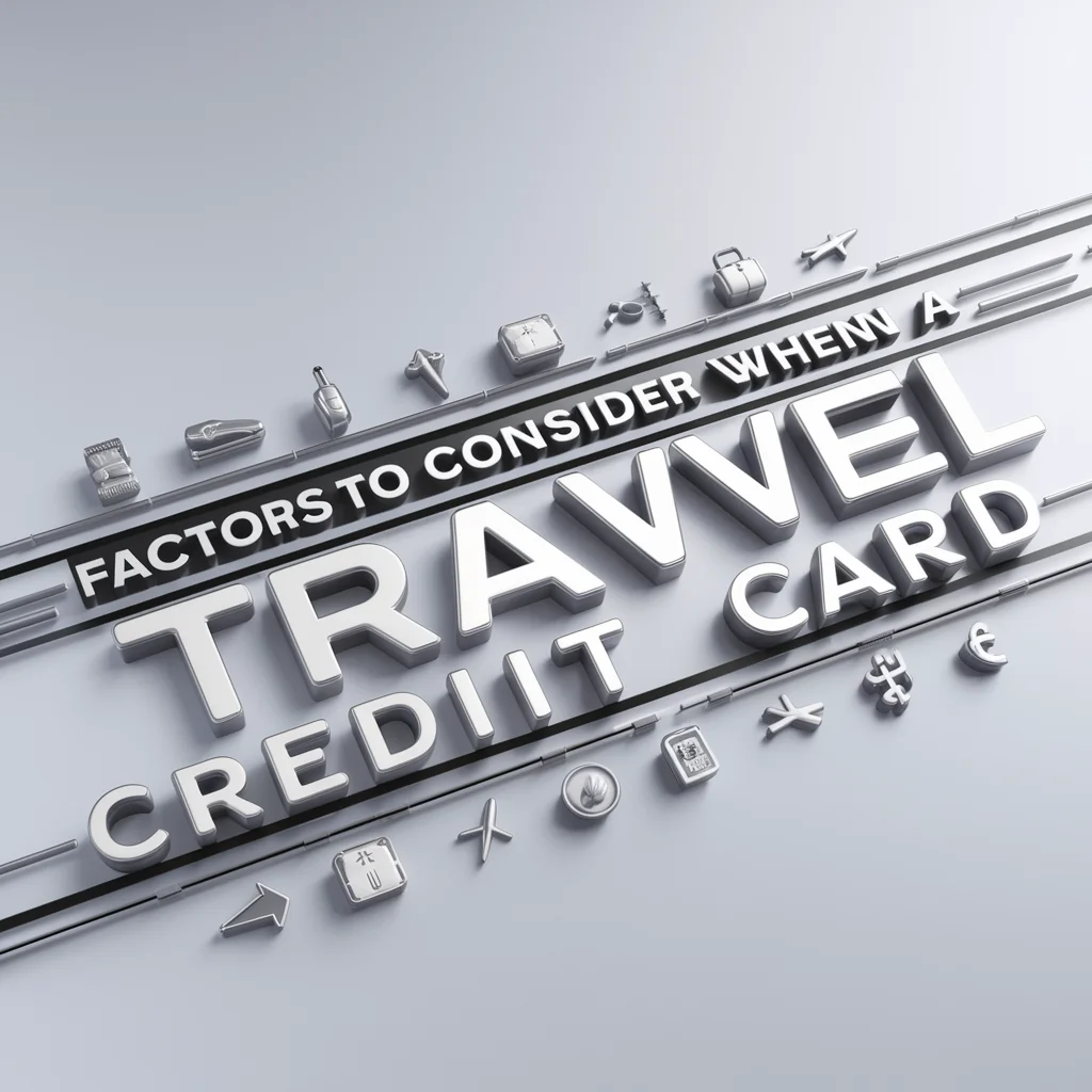 Factors to Consider When Choosing a Travel Credit Card